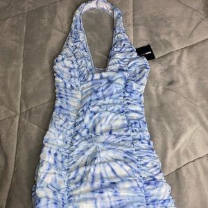 Halter mini dress